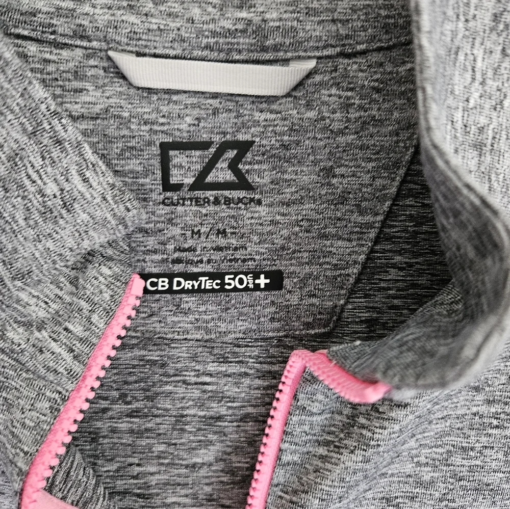 Cutter & Buck gray half zip pullover - Picture 2 of 3